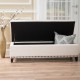 Stylish Ottoman Is Great, Fabric Bench, For Additional Storage And Seating Living Room