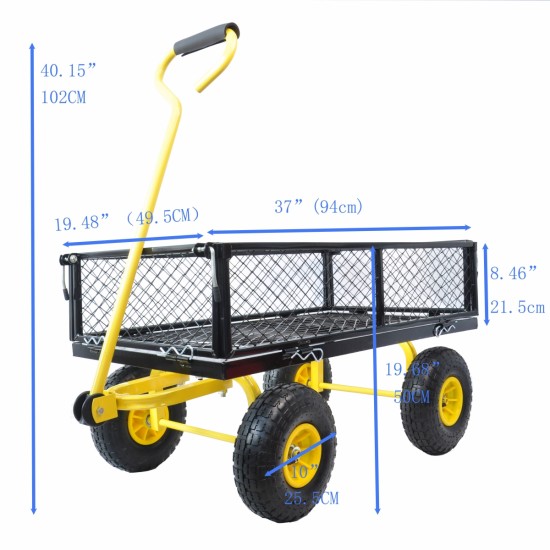 Wagon Cart Garden cart trucks make it easier to transport firewood