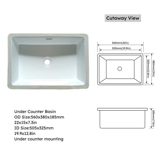 43 Inch Marble Vanity Top, Bathroom Vanity Top with Undermount Rectangular Middle Sink and 4 Inch Height Backsplash, Pre-Drilled 8 Inch Faucet Hole Spread Vanity Top, Carrara white with veins