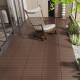 2FT Patio Deck Tiles, DIY Module Interlocking Decking Tiles Floor Tile,Easy and Quick Installation Court Tiles for Porch Poolside Balcony Backyard 24pcs Red Brown