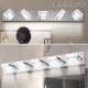 LED Modern Chrome Makeup Light, 5-Lights Acrylic Chrome Makeup Mirror Light