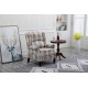 Vintage Armchair Sofa Comfortable Upholstered leisure chair / Recliner Chair for Living Room(Beige Check)