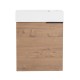 18 Floating Wall-Mounted Bathroom Vanity with White Resin Sink & Soft-Close Cabinet Door