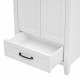 24 Inch Bathroom Vanity with Sink, Bathroom Vanity Cabinet with One Drawer and Doors, Solid Wood and MDF, White