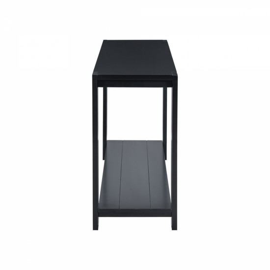 U_STYLE Distinctive Features of a Minimalist Console Table with Bottom Shelf and Four Legs, Suitable for Entryway, Hallway, Living Room, Foyer, Corridor