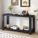 U_STYLE Distinctive Features of a Minimalist Console Table with Bottom Shelf and Four Legs, Suitable for Entryway, Hallway, Living Room, Foyer, Corridor