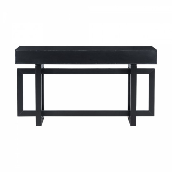 U_STYLE Elegant Console Table with Three Drawers, Extra Long Entryway Table for Entryway, Hallway, Living Room, Foyer, Corridor