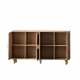 62.20 InchElegant and Functional 4-Door Rattan Decorative Storage Cabinet,for Bedroom,Living Room,Office,Easy Assembly(Same SKU:W757133282)