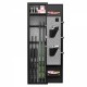 3-4 Gun Safe for Rifles and Pistols,Quick Access Fingerprint Gun Safe,High Security Metal Rifle Safe Locker with Removable Shelf and 2 Adjustable Gun Slots