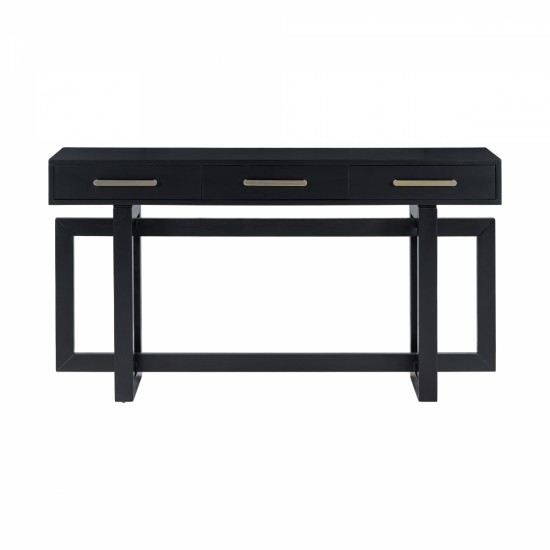 U_STYLE Elegant Console Table with Three Drawers, Extra Long Entryway Table for Entryway, Hallway, Living Room, Foyer, Corridor