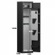 3-4 Gun Safe for Rifles and Pistols,Quick Access Fingerprint Gun Safe,High Security Metal Rifle Safe Locker with Removable Shelf and 2 Adjustable Gun Slots