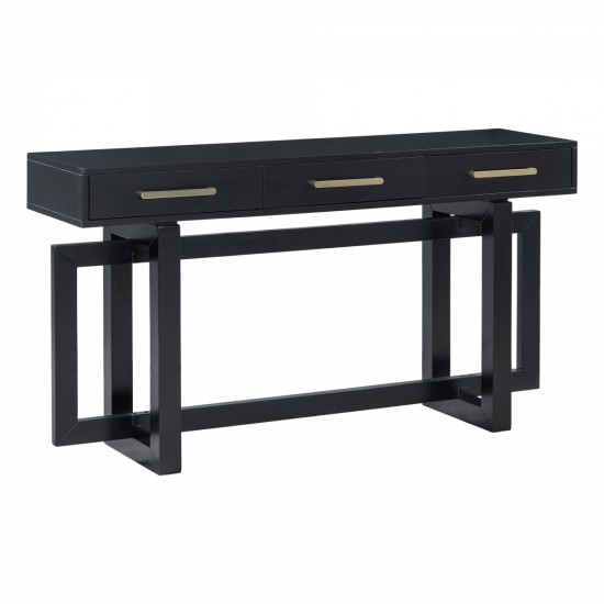 U_STYLE Elegant Console Table with Three Drawers, Extra Long Entryway Table for Entryway, Hallway, Living Room, Foyer, Corridor