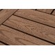 Wood Plastic Composite Deck Tiles Set of 20pcs, Composite Decking Resist Rust, Water, Weather, Easy to DIY & Maintain, Indoor&Outdoor,Ideal for Patios, Balconies, Rooftops, Decks, 12x12in Light Coffee