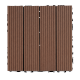 Wood Plastic Composite Deck Tiles Set of 20pcs, Composite Decking Resist Rust, Water, Weather, Indoor&Outdoor, Easy to DIY & Maintain, Ideal for Patios, Balconies, Rooftops, Decks, 12x12i Light Coffee