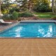 Plastic Composite Deck Tiles Set of 35pcs, Composite Decking Resist Rust, Water, Weather, Indoor&Outdoor, Easy to DIY & Maintain, Ideal for Patios, Balconies, Rooftops, Decks, 12x12 Inch Wood color