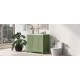 36 Bathroom Vanity with Sink, One Cabinet with Two doors and One Big Drawer and One Flip Drawer, Solid Wood and MDF Board, Green