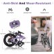 Purple 20 inch kids Folding Bike Steel Frame 7 Speed  City Bike