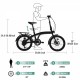 Green 20 inch Folding Bike Steel Frame 7 Speed City Bike