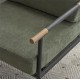 Upholstered Mid Century Lounge Chair Reading Armchair Chenille Fabric Modern Arm Chair with Metal Frame , Accent Chair for Living Room,  Green