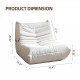 No Installation Bean Bag Chair Big Beanbag Chair for Adults Bean Bag Lounger Foam Chair for Home, Apartment, Living room or Gaming Venue Sofa in a box