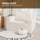 Sofa in a box Foam Sofa Couch with Pillow, Bean Bag Chairs for Adults Stuffed High-Density Foam, Large Bean Bag Sofa for Living room Bedroom Gaming Room