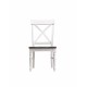 Wallace & Bay Mountina Brown And White Dining Chairs, Set of 2