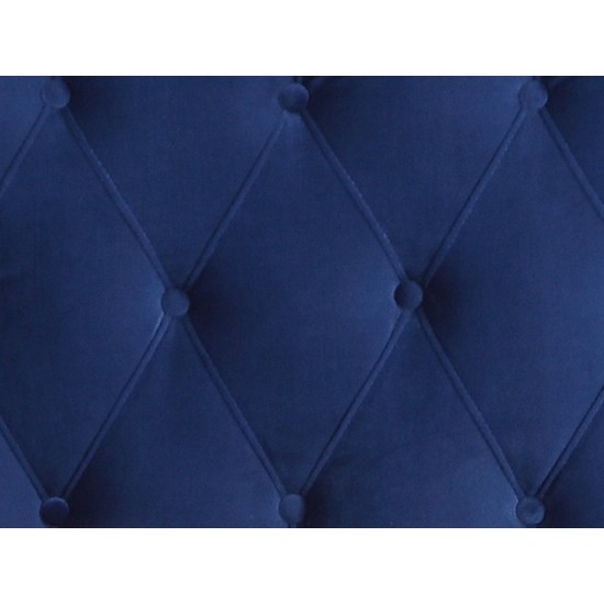 Wallace & Bay Luma Blue Queen Upholstered Bed