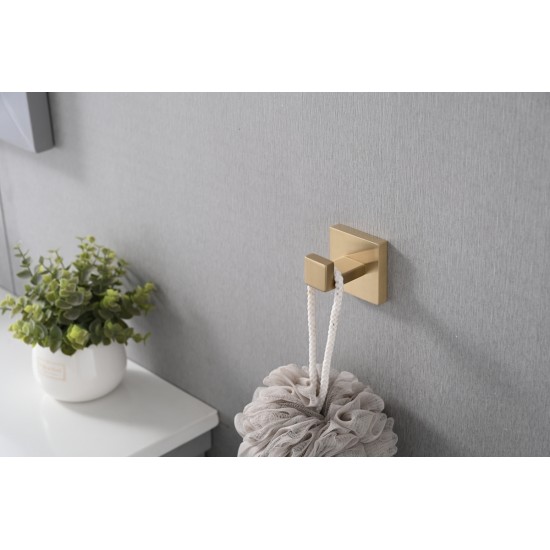 8 Pack Wall-Mounted Stainless Steel Bathroom Towel Hooks/Coat Hooks for Bathroom, Bedroom, Kitchen