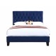 Wallace & Bay Luma Blue Queen Upholstered Bed