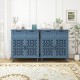 2 Door 2 Drawer Cabinet, American Furniture, Suitable for Bedroom, Living Room, Study