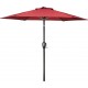 9' Patio Umbrella Outdoor Table Market Yard Umbrella with Push Button Tilt/Crank