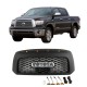 Front Gril For 2007-2013  Toyota Tundra TRD Pro Grill With  Lights and Letters Matte Black