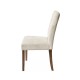 Dining Chairs Set of 2,  Upholstered Kitchen & Dining Room Chairs(Cream)