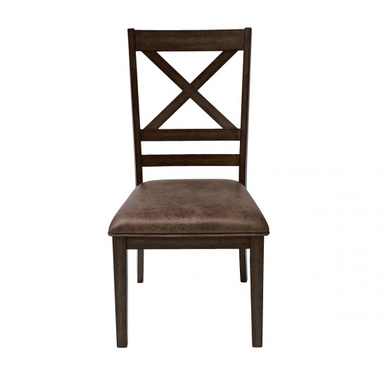 Dining Chairs Set of 2, Brown