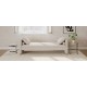 Modern Upholstered Chaise Lounger Daybed with Pillows Small Single Daybed, No Mattress Needed, Perfect For Living Rooms & Home Office,Linen Fabric, Beige