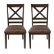 Dining Chairs Set of 2, Brown