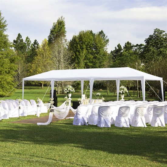 10x30' Outdoor Garden Gazebo Wedding Party Tent Canopy Marquee with 5 Removable  Sidewalls