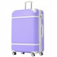 Hardshell Luggage with TSA lock , 28 Inch Expandable Lightweight Suitcase with Spinner Wheels, Single Vintage Luggage,Purple