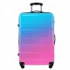 Hardshell Luggage Sets 3 Piece Gradient Color Expandable Suitcase with Spinner Wheels and TSA Lock Lightweight 20 Inch 24 Inch 28 Inch Available,Blue and Red