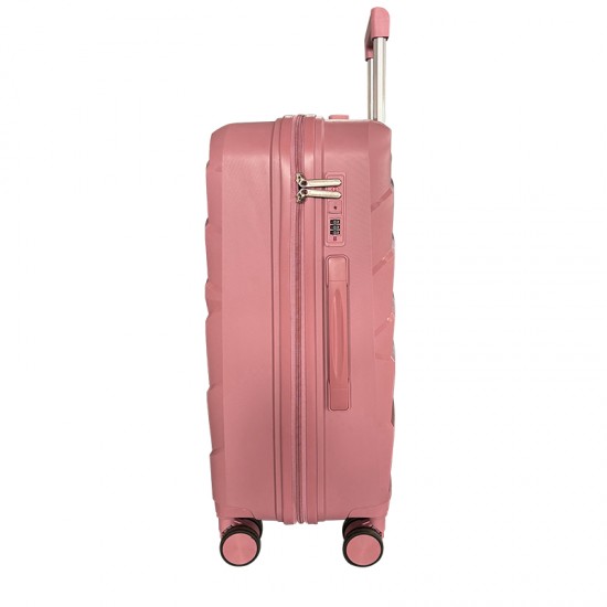 Rose Hardside Luggage Sets 3 Pieces, Expandable Luggages Spinner Suitcase with TSA Lock Lightweight Carry on Luggage 20inch 24inch 28inch