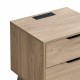 NORDICA Night Stand with Charging Station with USB & Type-C , Drawer Slide Pre-Assembly, End Table with Drawers for Bedroom Living Room, Side Table for Bedroom, Easy Assembly, Natural Oak