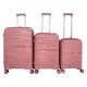 Rose Hardside Luggage Sets 3 Pieces, Expandable Luggages Spinner Suitcase with TSA Lock Lightweight Carry on Luggage 20inch 24inch 28inch