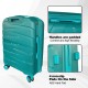 Green Hardside Luggage Sets 3 Pieces, Expandable Luggages Spinner Suitcase with TSA Lock Lightweight Carry on Luggage 20inch 24inch 28inch