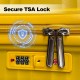 Yellow Hardside Luggage Sets 3 Pieces, Expandable Luggages Spinner Suitcase with TSA Lock Lightweight Carry on Luggage 20inch 24inch 28inch