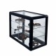 Tempered Glass Counter Top Display Showcase with Sliding Glass Door and Lock,Standard Aluminum Framing with Sliding Glass Door and Lock-display cabinet