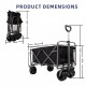 Outdoor Garden Park Utility kids wagon portable beach trolley cart camping foldable with big wheels folding wagon