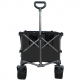 Collapsible Folding Wagon, Push Pull Foldable Beach Wagon Cart