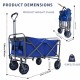 Outdoor Garden Multipurpose Micro Collapsible Beach Trolley Cart Camping Folding Wagon