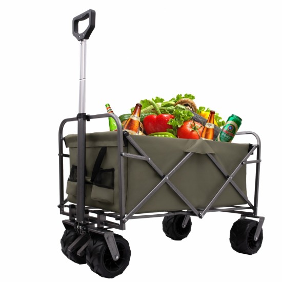 Outdoor Garden Park Utility kids wagon portable beach trolley cart camping foldable with big wheels folding wagon