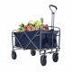 Outdoor Garden Multipurpose Micro Collapsible Beach Trolley Cart Camping Folding Wagon